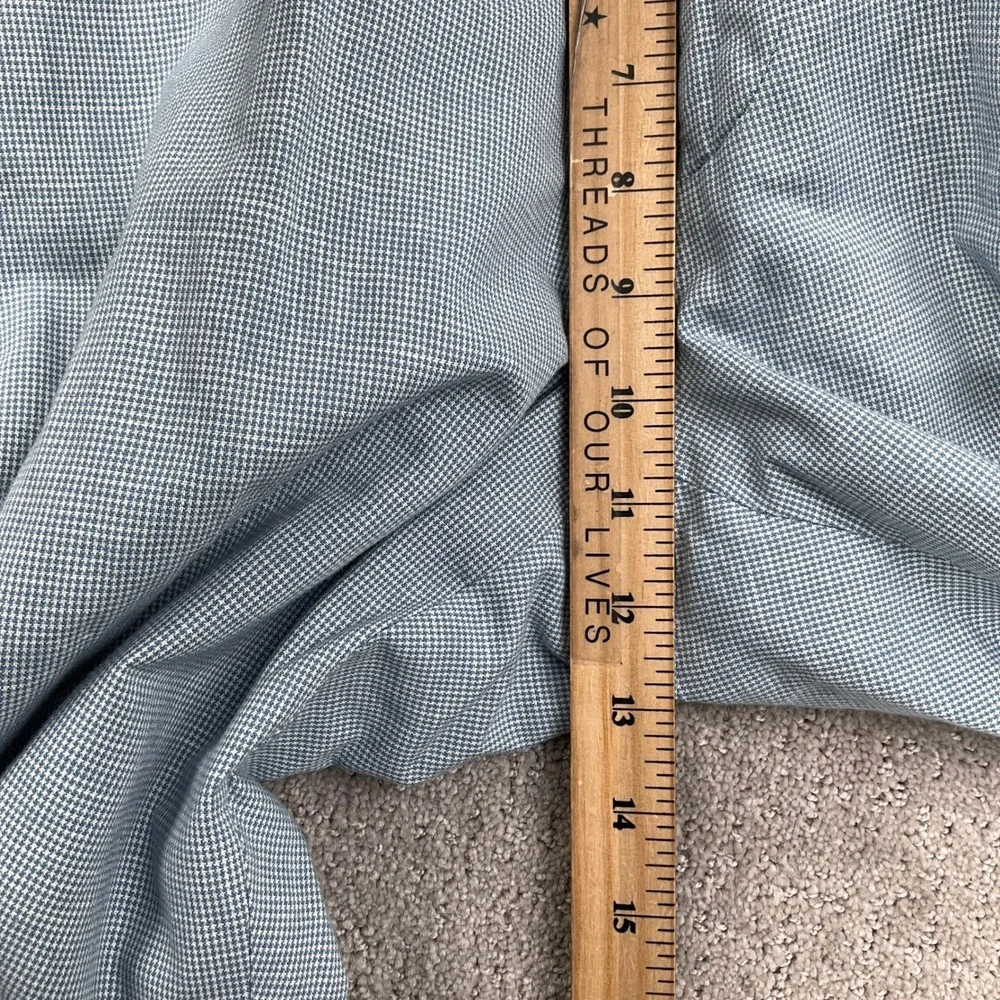J‎ Crew Ludlow Pants Mens 34W 30L Light Blue Houndstooth Somelos Dress Pants